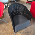 Black Artopex Aramis Lounge Reception Chair w/ Grey Seat